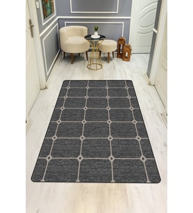Modern Desenli Dijital Baskı Kaymaz Taban Halı H0897
