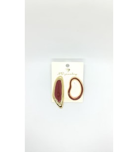 Abstract Flow – Burgundy Aura Küpe