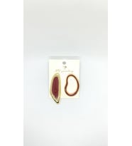 Abstract Flow – Burgundy Aura Küpe