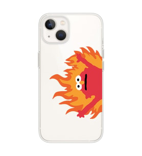 Iphone 14 PLUS Uyumlu Elmo Tasarımlı Şeffaf Telefon Kılıfı
