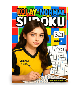 Kolay-Normal Sudoku Spiralli Kitap (320 Sudoku Cevaplarıyla )