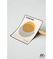 Bauhaus 1919-1923 Sergi Afişi, Çerçevesiz Yüksek Kalite Duvar Afişi - Modern Ev