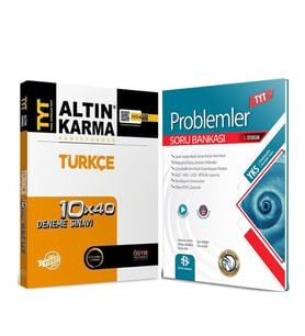 Altın Karma TYT Türkçe Deneme ve Bilgi Sarmal Problemler Soru Bankası Seti 2 Kitap