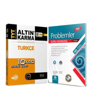 Altın Karma TYT Türkçe Deneme ve Bilgi Sarmal Problemler Soru Bankası Seti 2 Kitap