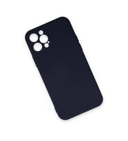 İphone 12 Pro Max Kılıf Nano İçi Kadife  - Lacivert