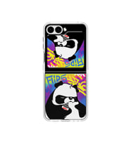 Samsung Galaxy Z Flip 5 Dinamik Tasarım Şeffaf Kılıf - Angry Panda Kart Hediyeli (Samsung Türkiye Garantili)