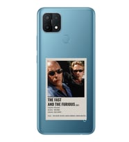 Oppo A15 / A15S Uyumlu Hızlı ve Öfkeli Minimalist Poster Desenli Şeffaf Telefon Kılıfı