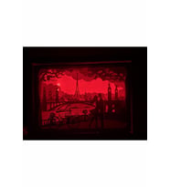 3d Gece Lambası - Light Box - Gölge Kutusu Love10 (209 - Açık Ton)