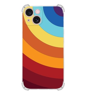PrintiFy Apple iPhone 15(Kamera Korumalı) Uyumlu Köşe Korumalı Renk Cümbüşü A Kılıf