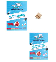 Nartest LGS 7'den 8'e Matematik ve İnkılap Tarihi Hazırlık Kitabı + Telefon Standı
