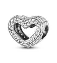 Nur Silver Kalp Gümüş Charm NUR-BL00328