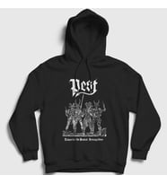 Presmono Unisex Siyah Towards The Bestial Armageddon Pest Kapüşonlu Sweatshirt 450443tt