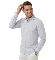 DeepSEA Krem Slim Fit Çizgili %100 Pamuk Erkek Gömlek – Nefes Alan Şık Günlük Gömlek 2602626