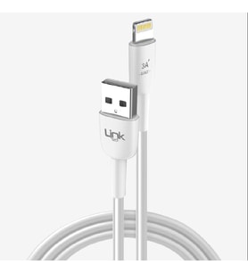 K606 Güvenli Hızlı 2m 3.0A Lightning USB Şarj Kablosu