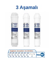 Avon Class 3 Aşamalı Kapalı Kasa Su Arıtma Filtre Seti Sediment GAC Karbon Granül Karbon Ön Filtre Seti