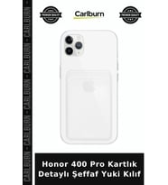 Honor 400 Pro Kartlık Detaylı Şeffaf Yuki Kılıf Koruyucu Mobil Aksesuar Cep Kılıfı