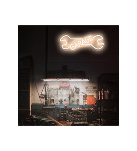 GARAGE Yazılı ve Şekilli Neon Tabela