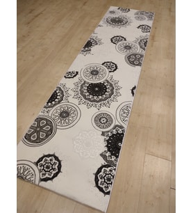 BAHARİYE HALI GRİ BEYAZ YOLLUK 80X300 CM