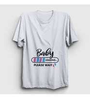 Presmono Unisex Beyaz Baby Loading Yükleniyor Doğum Hamilelik T-Shirt 531478tt