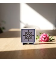 Gemi Dümeni Formlu Modern Dekoratif Obje, Ev ve Ofisiniz İçin Modern Bir Dokunuş 10x10 cm