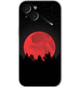İphone 15 Plus Kılıf HD Desen Baskılı Kılıf - Kanlı Ay