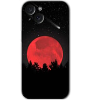 İphone 15 Plus Kılıf HD Desen Baskılı Kılıf - Kanlı Ay