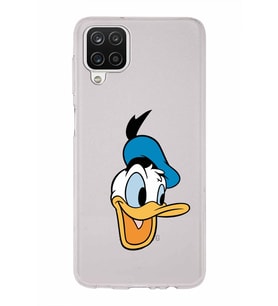 Samsung Galaxy A12  Kapak Donald Duck Tasarımlı Şeffaf Silikon Kılıf