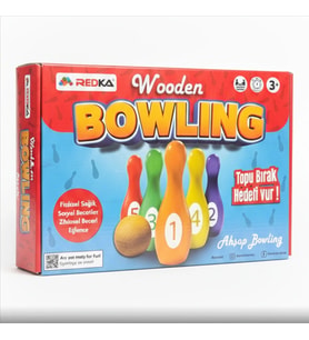 Redka Wooden Bowling Ahşap Bowling Oyunu