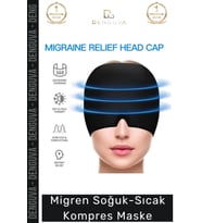#MigrenMaskesi Jel Terapi Bandı Rahatlatıcı Etki Baş Ağrısı Giderici Migren Soğuk-Sıcak Kompres Mask