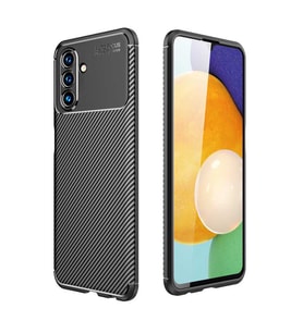 Samsung Galaxy A13 5G Kılıf Karbon Silikon Case (Siyah)