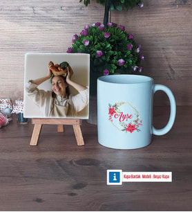 İsme Özel Doğum Günü Hediyesi Fotoğraflı Dekoratif Taş, Kupa Bardak Beyaz Hediye (Model 1)