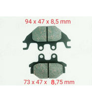 ÖN-ARKA FREN DİSK BALATASI FA377 KYMCO MXU 250-300-300 R-500