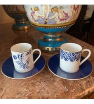 Blue 2'li Kahve Fincanı 90 ml 2 Kişilik Set Sofra Ürünü Mavi