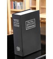 Gizli Kasa İngilizce Sözlüğü Kitap Görünümlü Anahtarlı Gizli Mini Çelik Kasa Kilitli