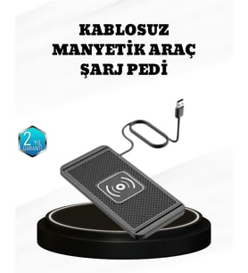 Northcity 15W Manyetik Kablosuz Şarj Pedi - Araç ve Masa İçin MagSafe Uyumlu Qi Şarj Cihazı