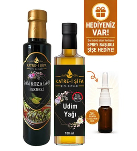 Özel Üretim UDİM Yağı 100ml + Çam Kozalağı Pekmezi 340 gr