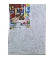 MİART MSB30425 30X40 SAYILARLA BOYAMA TUVAL - KIRMIZI BAHÇE