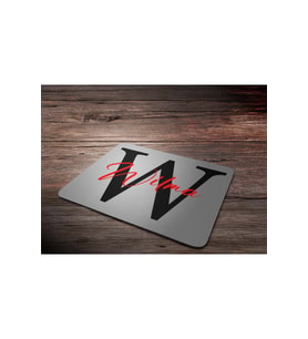 KİŞİYE ÖZEL W HARF BASKILI MOUSE PAD