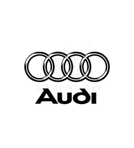 Audi İçin Uyumlu Aksesuar Oto Amblem Sticker Siyah 20*14 Cm