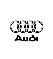 Audi İçin Uyumlu Aksesuar Oto Amblem Sticker Siyah 20*14 Cm