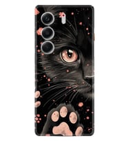 Camon 40 4G Kılıf Boutique Baskılı Resimli Kara Kedi Pcode -085