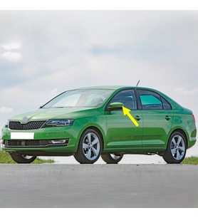 Skoda Rapid 2016-2020 Sol Dikiz Ayna Sinyal Lamba Camı 6V0949101A