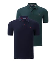 İKİLİ SET T8561 DEWBERRY ERKEK TSHIRT-LACİVERT-HAKİ