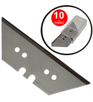 Trapez Maket Bıçağı Yedeği 19mm Trapezoid Falçata Üçgen Baklava Kısa Yedek Bıçak -10 Lu Paket