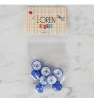 Loren Crafts 8 li Mavi Bebe Düğme - 371
