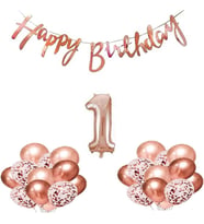ROSE GOLD DOĞUM GÜNÜ BALON SETİ