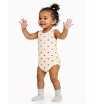 Civil Baby Kalp Baskılı 1-36 Ay Çıtçıtlı Badi - Pembe