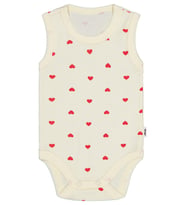 Civil Baby Kalp Baskılı 1-36 Ay Çıtçıtlı Badi - Pembe (Sarı)