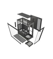 GAMEBOOSTER 850W 80+ BRONZE NYVRA SYNC JBST-GBJML07 4-ARGB Fanlı Gaming Mid-Tower PC Kasası