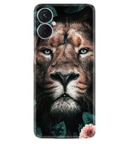 Tecno Spark 9T Kılıf Resimli Desenli Baskılı Silikon Leon Flowers 1333